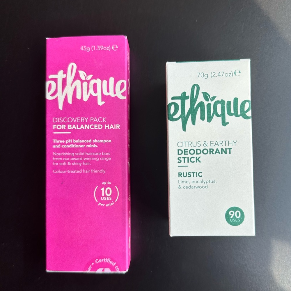 Ethique Discovery Pack for Balanced Hair & Deodorant Stick - Rustic